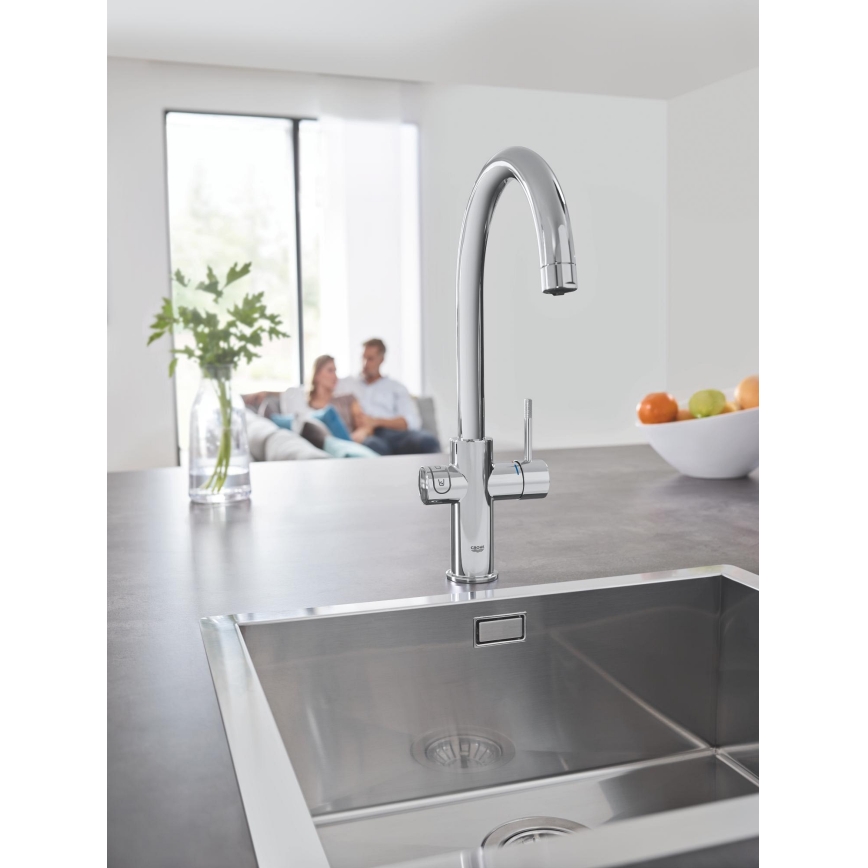 GROHE 31455001 - Torneira de cozinha BLUE HOME, acabamento cromado brilhante