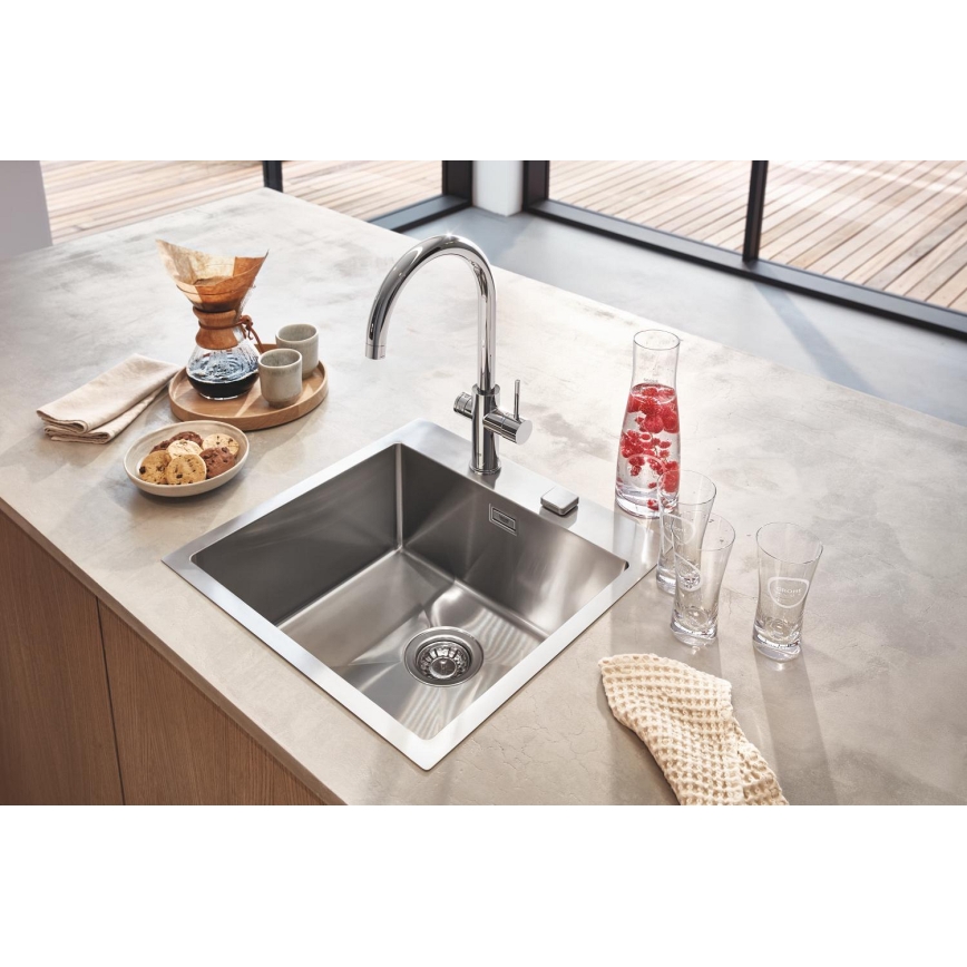 GROHE 31455001 - Torneira de cozinha BLUE HOME, acabamento cromado brilhante