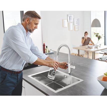 GROHE 31455001 - Torneira de cozinha BLUE HOME, acabamento cromado brilhante