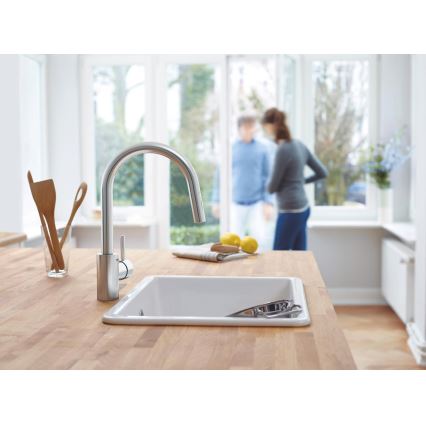 GROHE 31483DC2 - Misturadora de cozinha CONCETTO em aço inoxidável