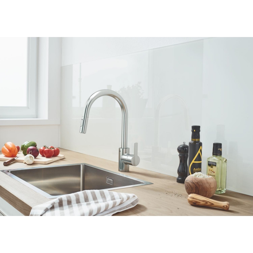 GROHE 31486DC1 - Torneira de cozinha FEEL em aço inoxidável