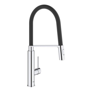 GROHE 31491000 - Misturadora de cozinha CONCETTO com chuveiro profissional, acabamento cromado brilhante