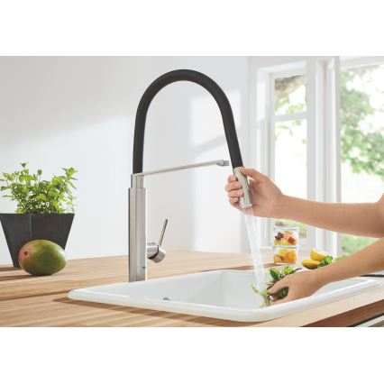 GROHE 31491DC0 - Torneira de cozinha CONCETTO DN 15 em aço inoxidável