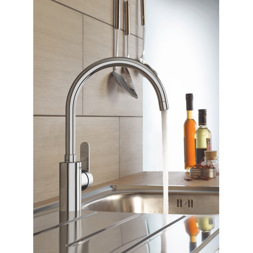 GROHE 31494001 - Torneira de cozinha GET, acabamento cromado brilhante