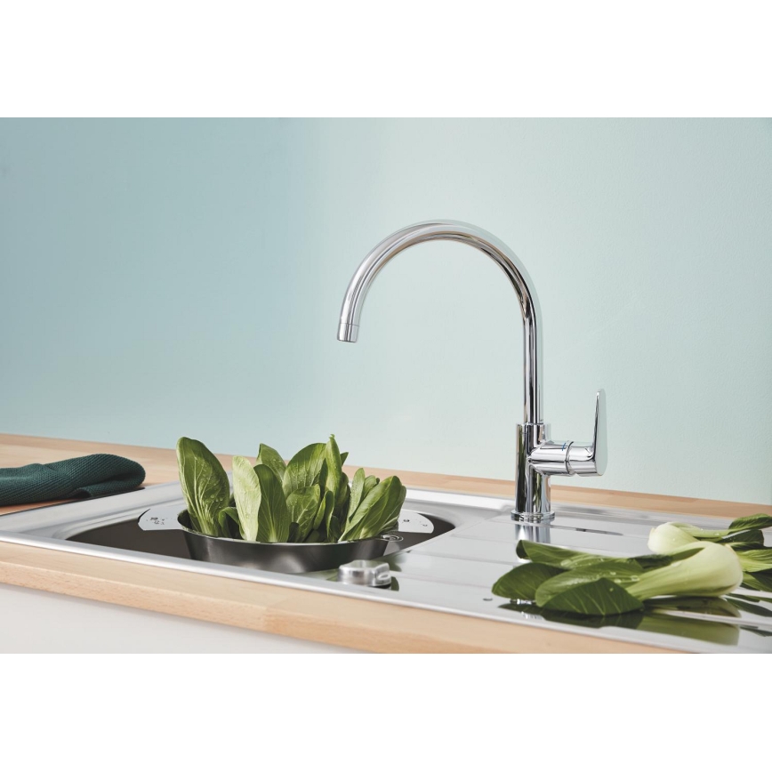 GROHE 31536001 - Torneira de cozinha BAUCURVE 332 mm cromada brilhante
