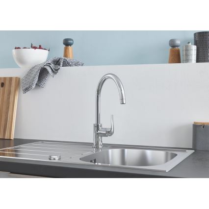GROHE 31552SD1 - Cuba de cozinha K200 860 x 500 mm em aço inoxidável