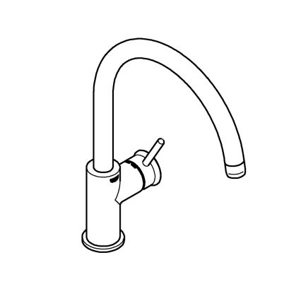 GROHE 31553001 - Torneira para lava-loiça START CLASSIC, acabamento cromado brilhante
