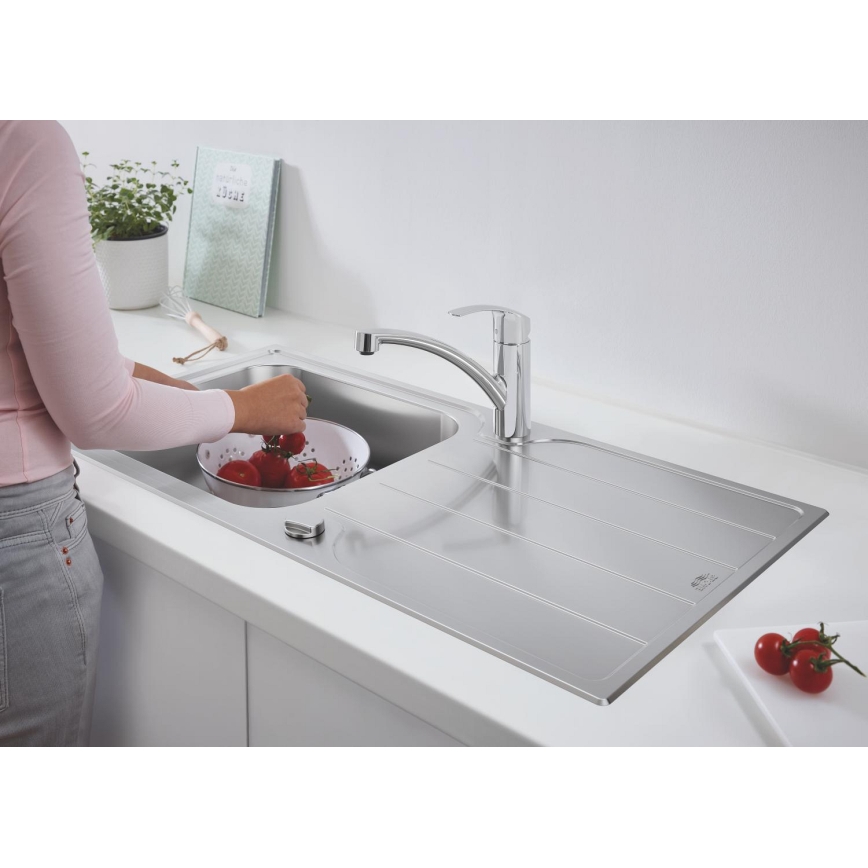 GROHE 31563SD1 - Cuba de cozinha K500 1000 × 500 mm em aço inoxidável