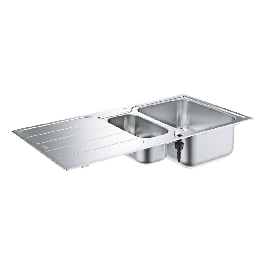 GROHE 31572SD1 - Cuba de cozinha K500 1000 × 500 mm em aço inoxidável
