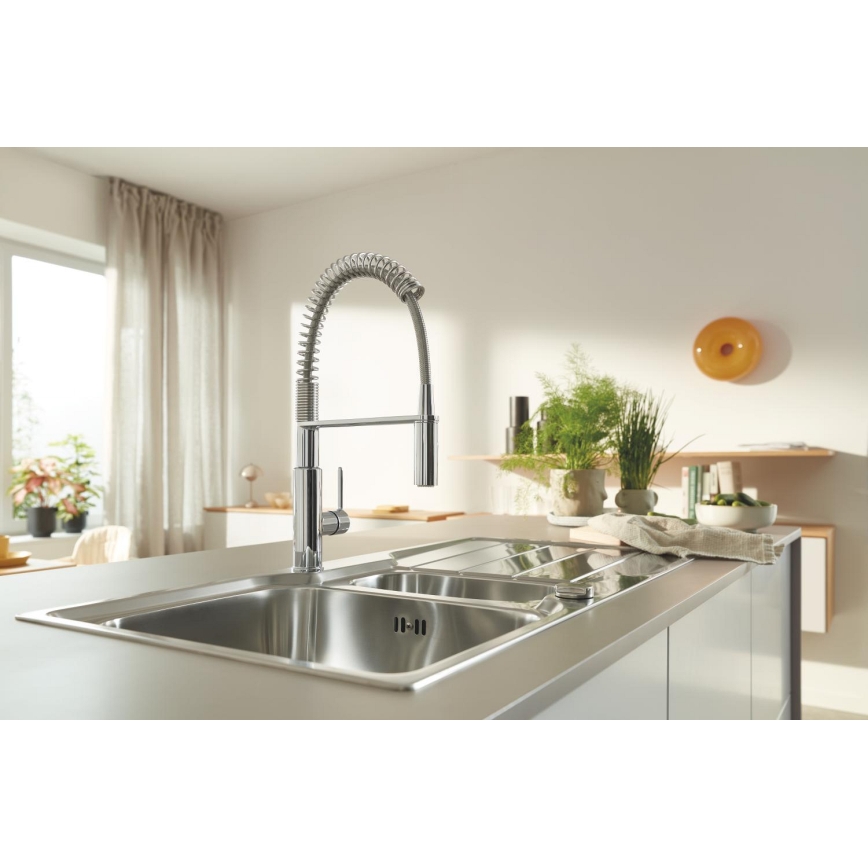 GROHE 31572SD1 - Cuba de cozinha K500 1000 × 500 mm em aço inoxidável