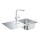 GROHE 31573SD1 - Conjunto de cuba de cozinha K500 com escorredor e torneira A, 86×50 cm, aço inoxidável