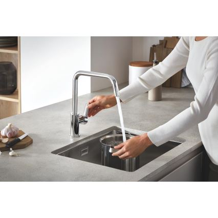 GROHE 31574SD1 - Cuba de cozinha K700U 550 x 450 mm em aço inoxidável
