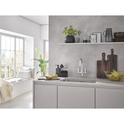 GROHE 31574SD1 - Cuba de cozinha K700U 550 x 450 mm em aço inoxidável