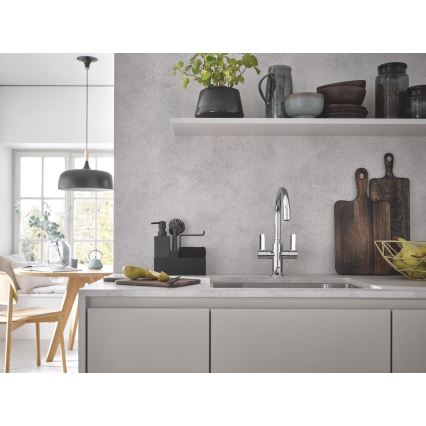 GROHE 31574SD1 - Cuba de cozinha K700U 550 x 450 mm em aço inoxidável