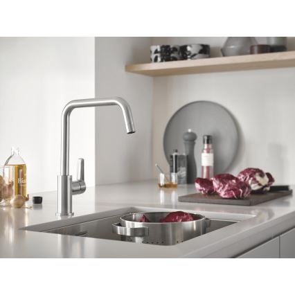 GROHE 31574SD1 - Cuba de cozinha K700U 550 x 450 mm em aço inoxidável