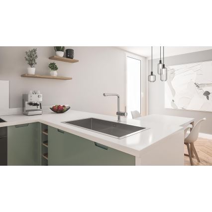 GROHE 31580SD1 - Lavatório de cozinha K700 864 × 464 mm em aço inoxidável