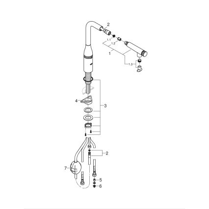 GROHE 31615000 - Misturadora de cozinha ESSENCE SmartControl 366 mm, cromado brilhante