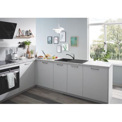 GROHE 31640AP0 - Cuba de cozinha em compósito K400 860 × 500 mm, preta
