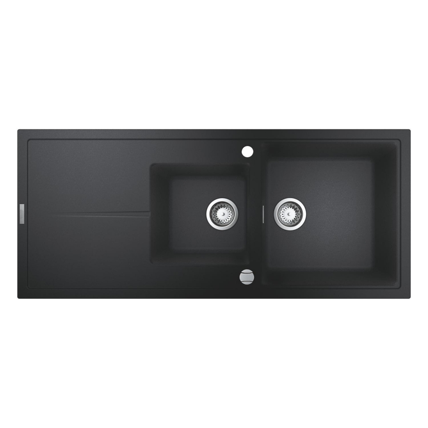 GROHE 31643AP0 - Cuba de compósito K400 1160 × 500 mm pedra/preto