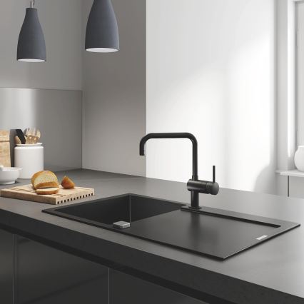 GROHE 31644AP0 - Cuba de compósito K500, 860 × 500 mm, preta