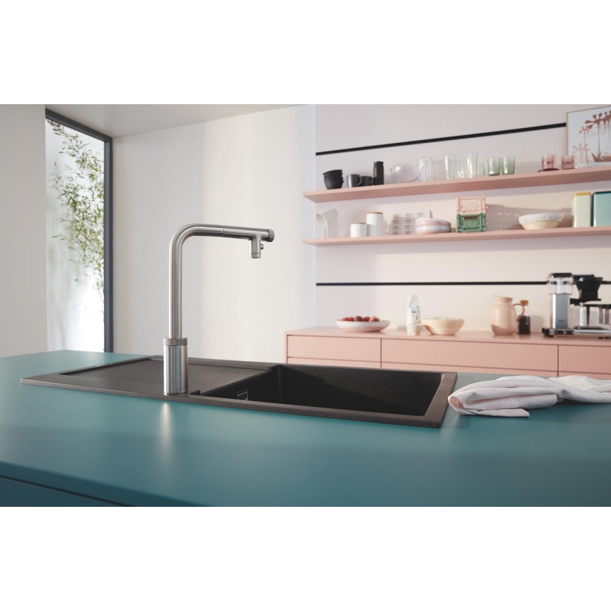 GROHE 31645AP0 - Cuba de compósito K500 1000 × 500 mm preta