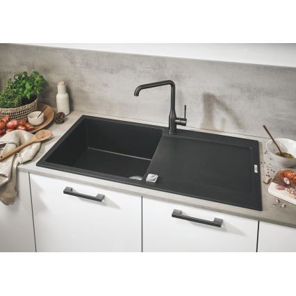 GROHE 31645AP0 - Cuba de cozinha K500 1000 × 500 mm pedra/preta