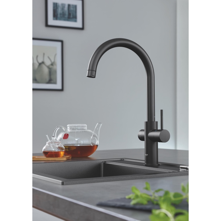 GROHE 31651AP0 - Cuba de compósito K700 560 × 510 mm preta