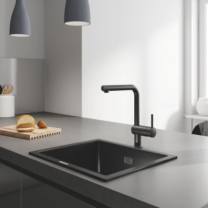 GROHE 31654AP0 - Cuba em compósito K700U 533 × 457 mm preta