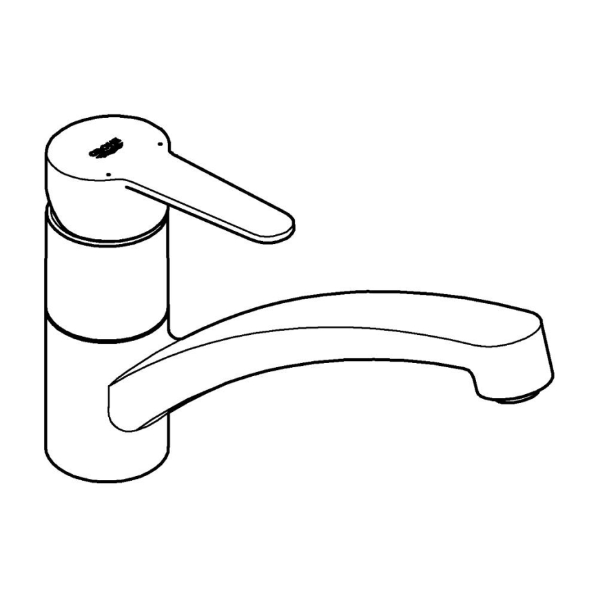 GROHE 31685000 - Torneira de cozinha STARTECO, acabamento cromado brilhante
