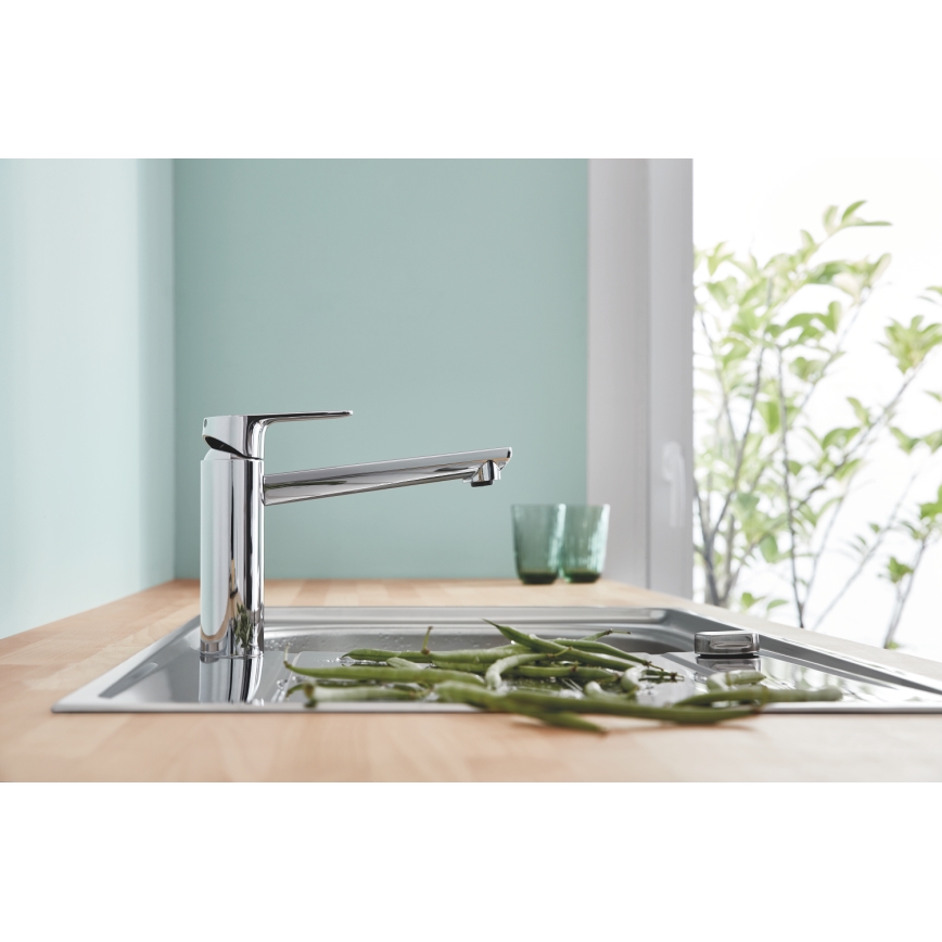 GROHE 31693000 - Torneira de cozinha BAUEDGE 193 mm cromado brilhante