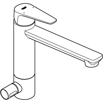 GROHE 31696000 - Misturador para cozinha BAUEDGE cromo brilhante