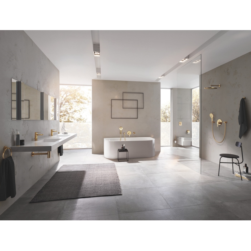 GROHE 32109GL1 - Misturador para lavatório LINEARE dourado