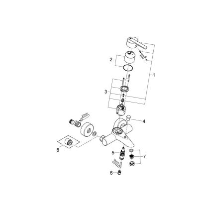 GROHE 32269000 - Misturador de banheira FEEL DN 15, cromado brilhante