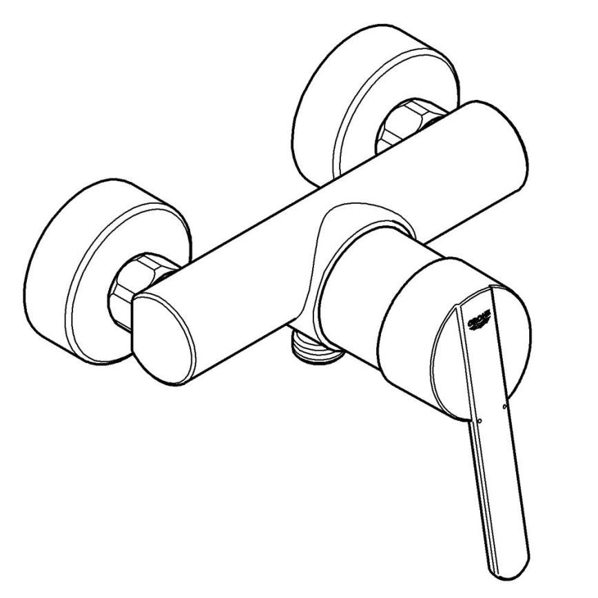 GROHE 32270000 - Misturador de duche FEEL DN 15, cromado brilhante