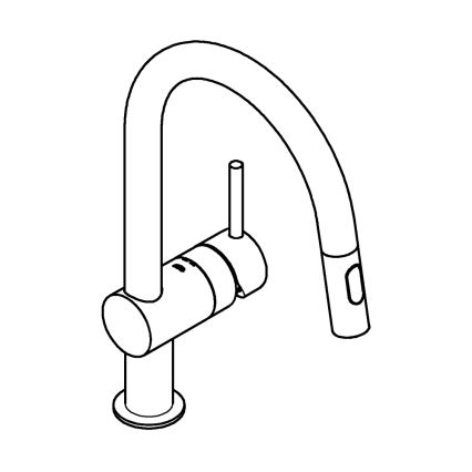 GROHE 32321DL2 - Torneira de cozinha A em bronze