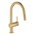 GROHE 32321GN2 - Misturador para lava-loiça EUROCUBE dourado