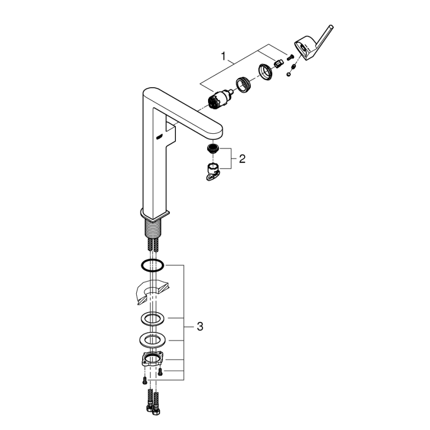 GROHE 32618003 - Misturador de lavatório PLUS XL cromo brilhante