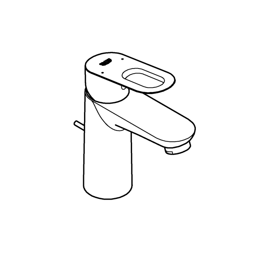 GROHE 32814000 - Misturadora para lavatório BAULOOP cromado brilhante