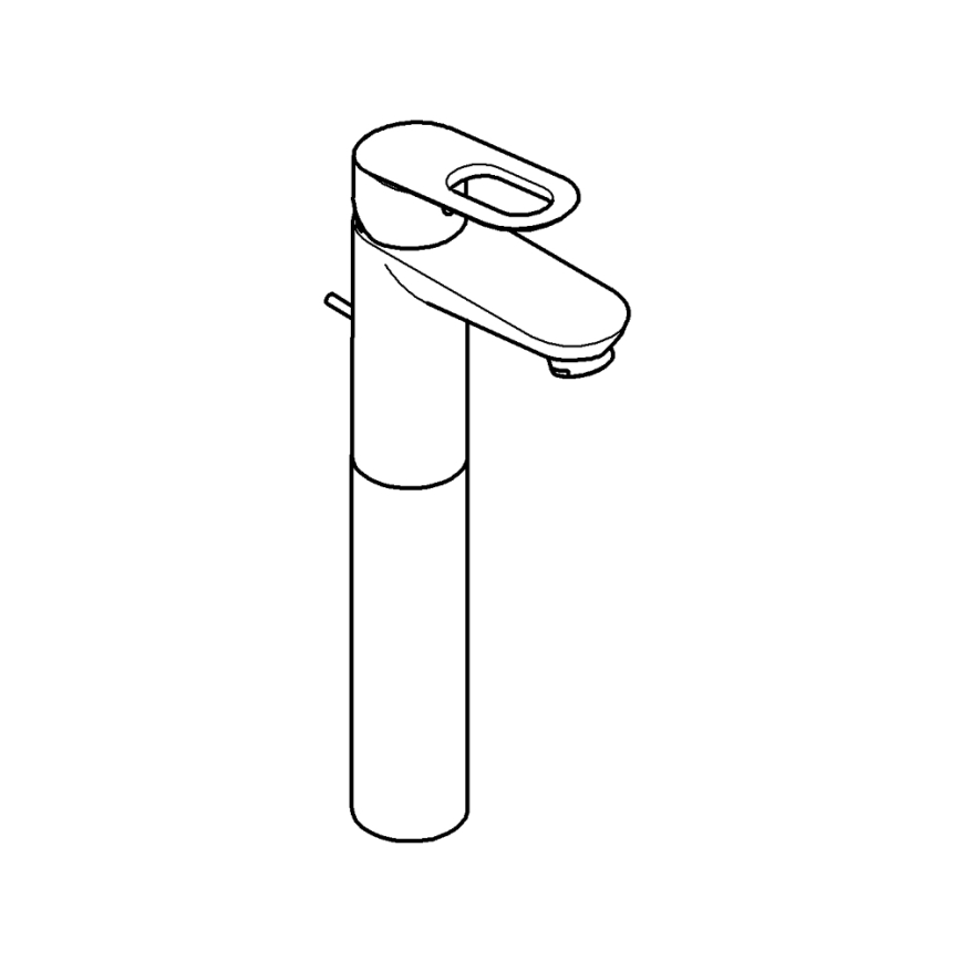 GROHE 32856000 - Misturadora para lavatório BAULOOP 12” cromado brilhante