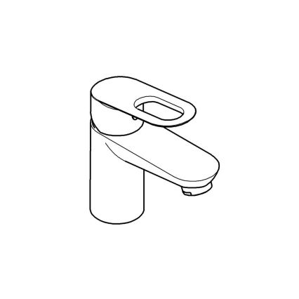 GROHE 32857000 - Válvula de bancada BAULOOP DN 15, cromado brilhante