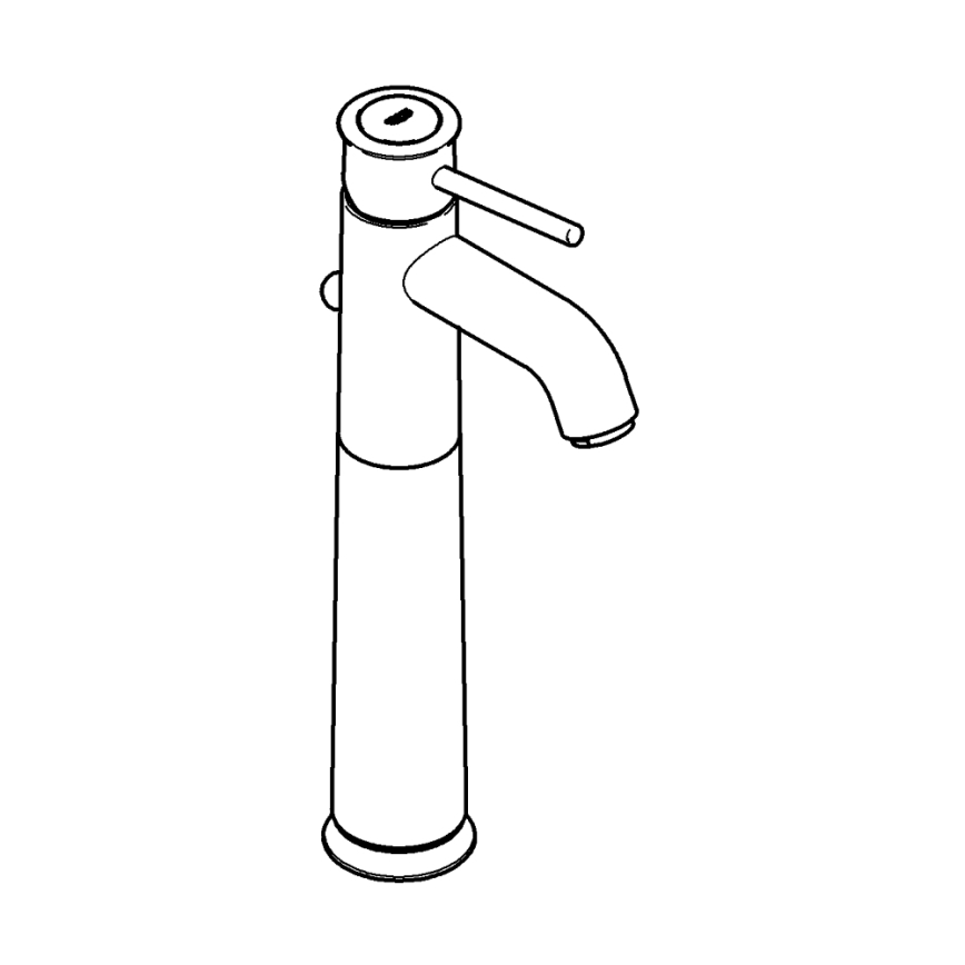 GROHE 32868000 - Misturador para lavatório BAUCLASSIC DN 15 cromado brilhante