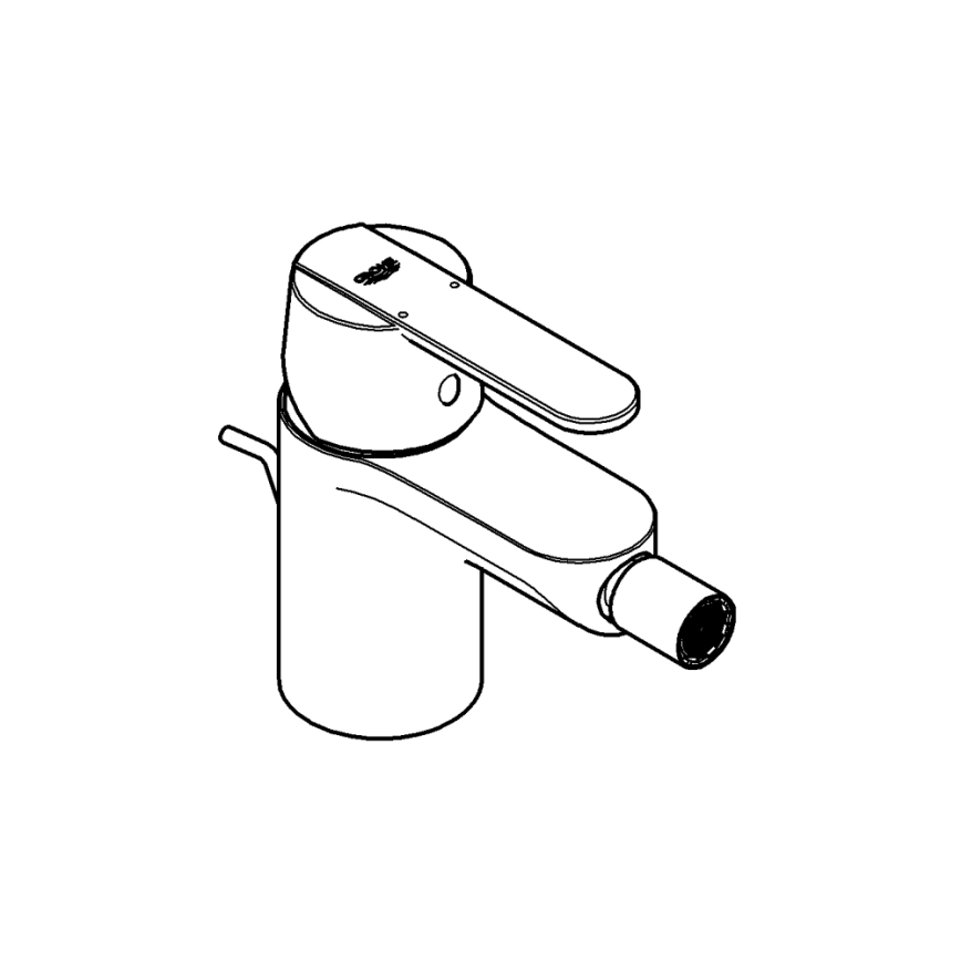 GROHE 32885000 - Misturadora para bidé GET DN 15, cromo brilhante