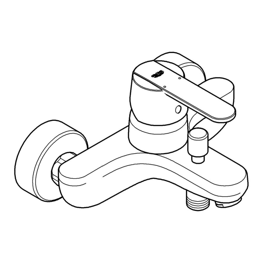 GROHE 32887000 - Misturador de banheira GET DN 15 cromado brilhante