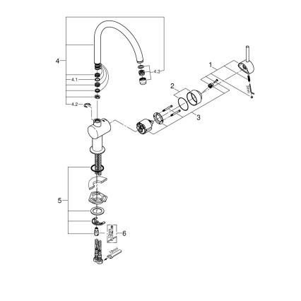 GROHE 32917000 - Misturadora de cozinha A 356 mm, cromado brilhante