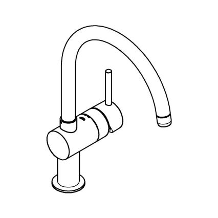 GROHE 32917000 - Misturadora de cozinha A 356 mm, cromado brilhante
