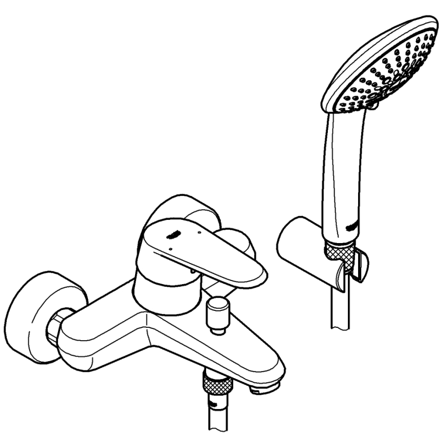 GROHE 33395002 - Misturador para banheira EURODISC COSMOPOLITAN, cromado brilhante