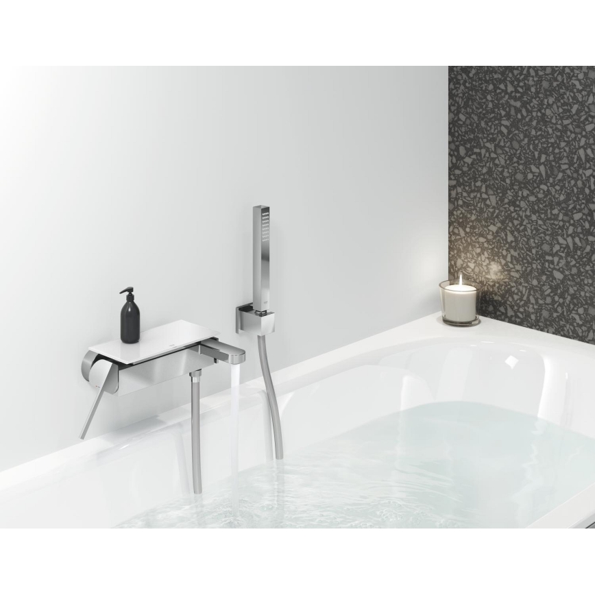 GROHE 33547003 - Conjunto de banheira com misturador PLUS, acabamento cromado brilhante