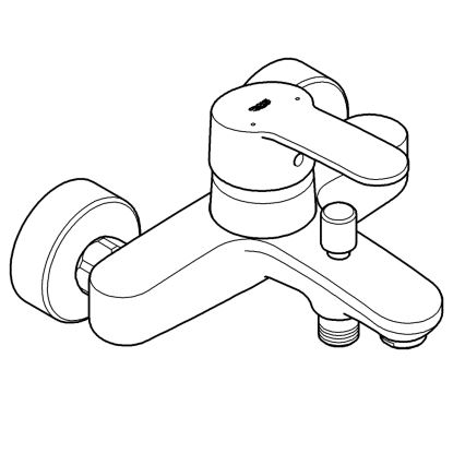 GROHE 33591002 - Misturador para banheira EUROSTYLE COSMOPOLITAN cromado brilhante