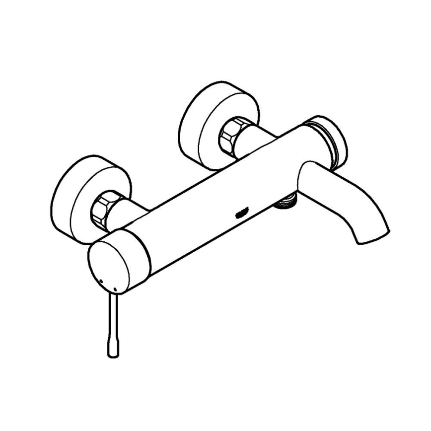 GROHE 33624001 - Bateria de banheira ESSENCE 193 mm, cromado brilhante