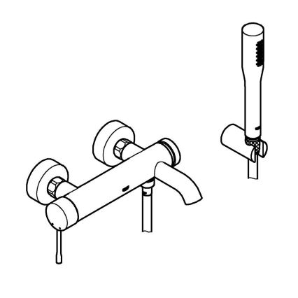 GROHE 33628001 - Misturador de banheira ESSENCE DN 15 cromado brilhante